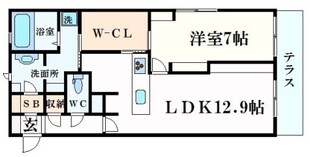 門戸厄神駅 徒歩10分 1階の物件間取画像